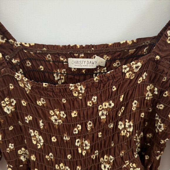 Christy Dawn Diana Dress in Russet Floral Bouquet - Picture 5 of 5